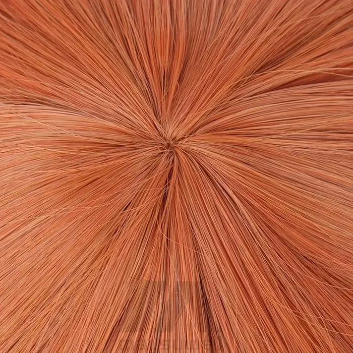 Ange diable pour tronçonneuse homme frange longue Orange marron Cosplay perruques Halloween Costume fête adulte cheveux perruque