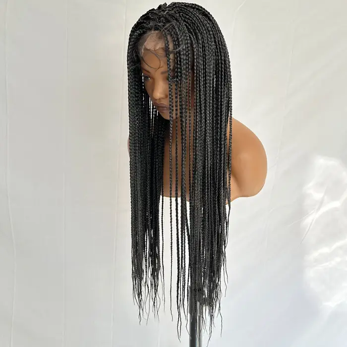 Perruque tressée en cheveux synthétiques, 30 pouces de long, pour femmes, tresses de haute qualité n