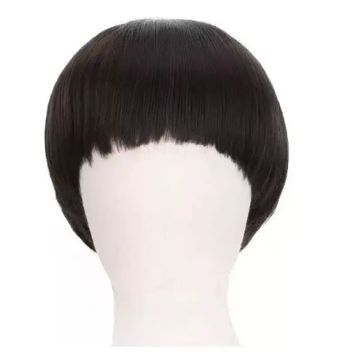 Perruque courte de cosplay + lunettes pour hommes