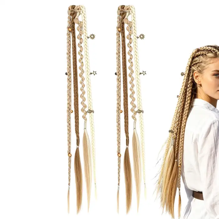 Perruque tressée de 20 pouces style bohème, petite tresse torsadée, postiche pour femme, style BB Clip, coiffure tressée Hot Girl Boxing Braid