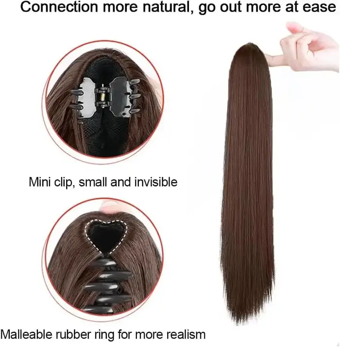 Extensions de cheveux synthétiques à pince