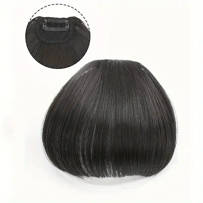 Frange de cheveux synthétique style air 3D