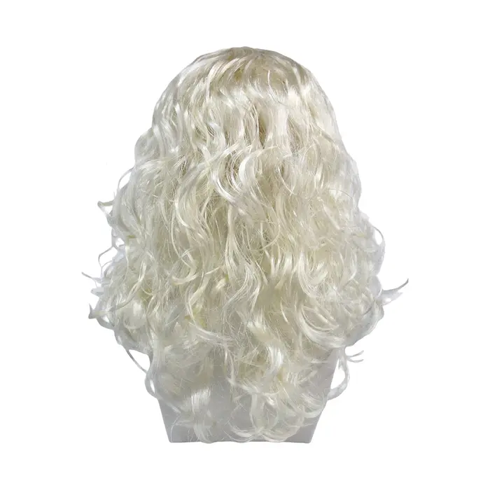 Perruque synthétique blonde de Viking pour homme avec tresses et moustache