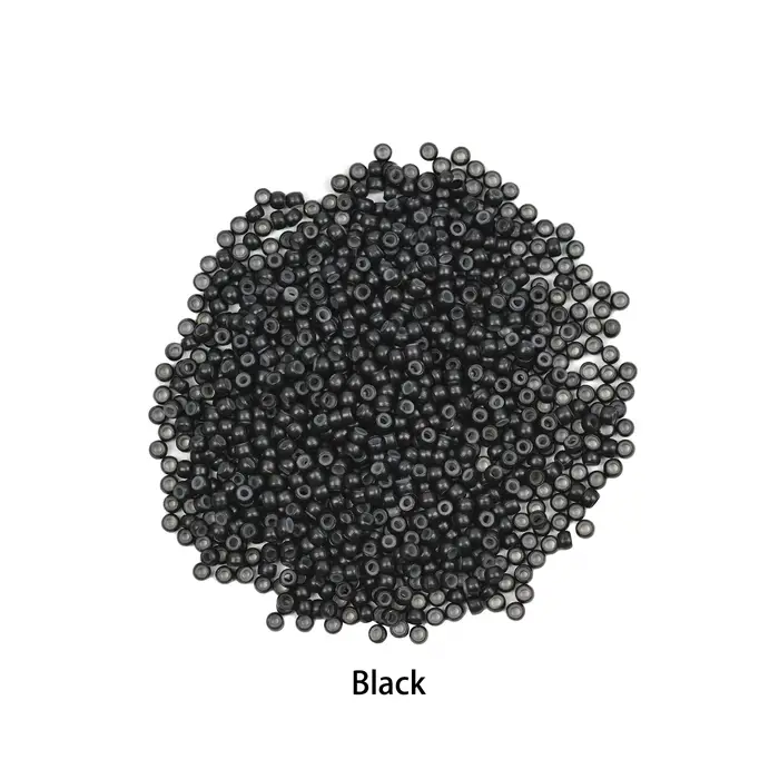 500 pièces Microring Extensions de cheveux 3.0X1.5X1.5mm perles