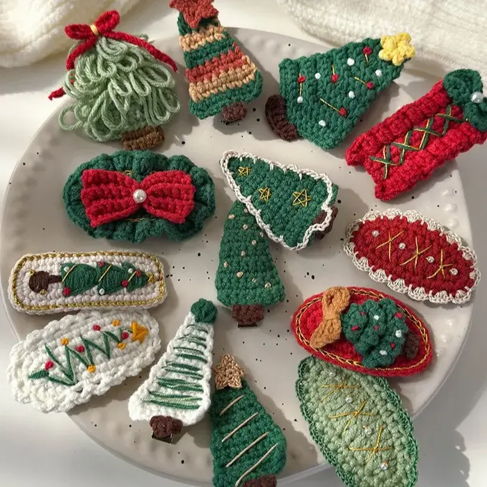 Pinces à cheveux série noël