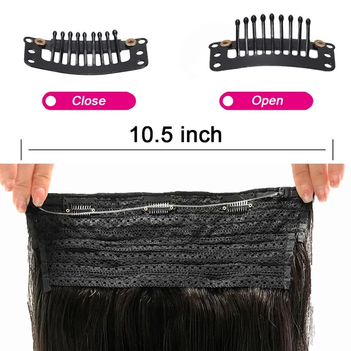 # Extensions Halo 1B en cheveux humains avec clips