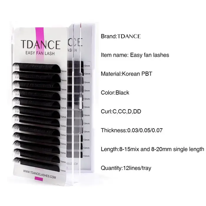 TDANCE Installation facile ventilateur rapide fleurs Extensions de cils