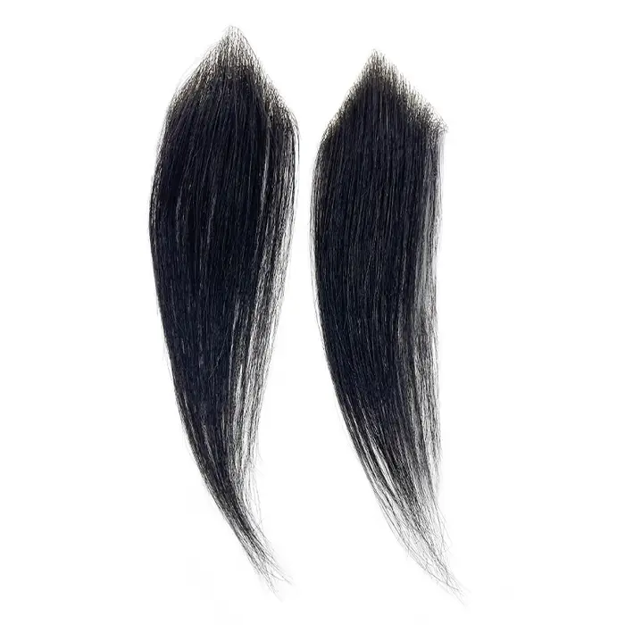 100% cheveux humains hommes PU front Patch postiche favoris toupet Invisible sans couture Ultra minc