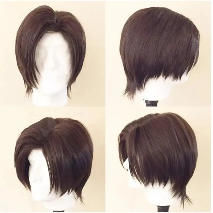 Perruque de cosplay Leon pour hommes