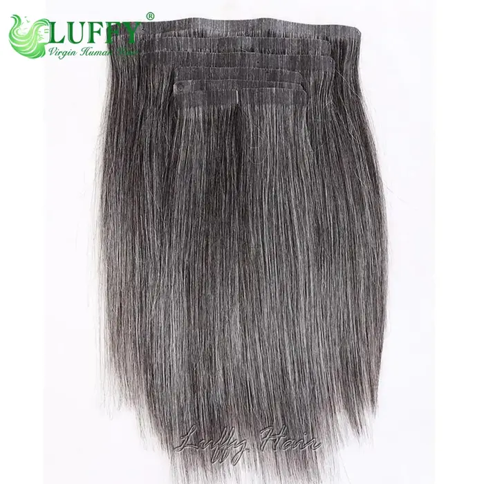 Extensions de cheveux à clipser en PU sans couture