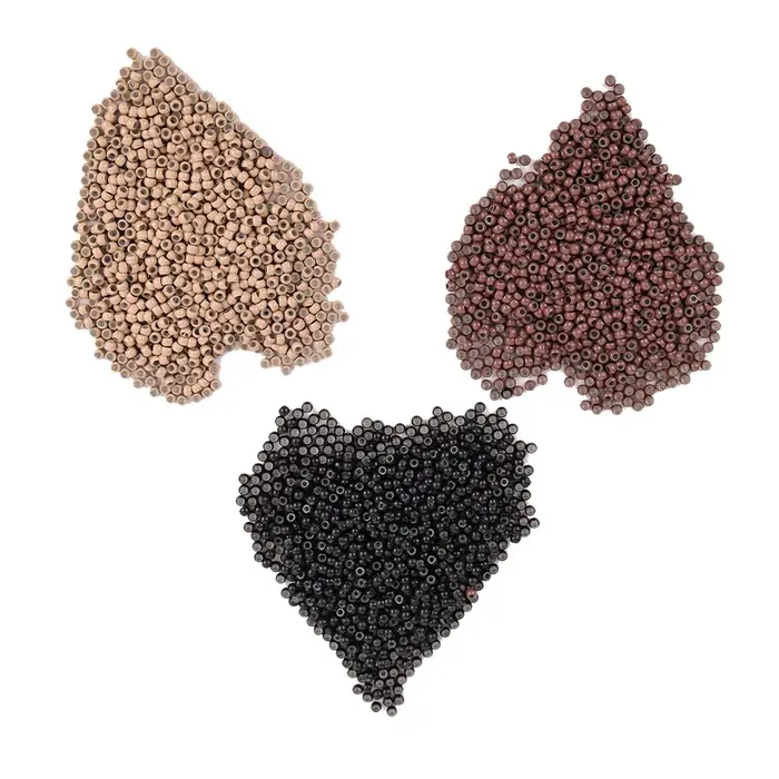 1000 pièces/bouteille Nano anneau perles doublées de Silicone