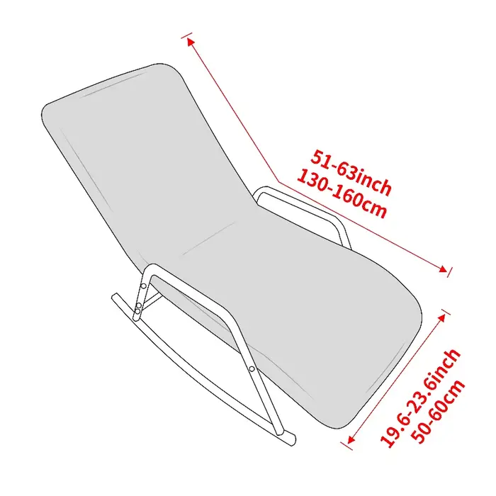 Housse de chaise à bascule extensible