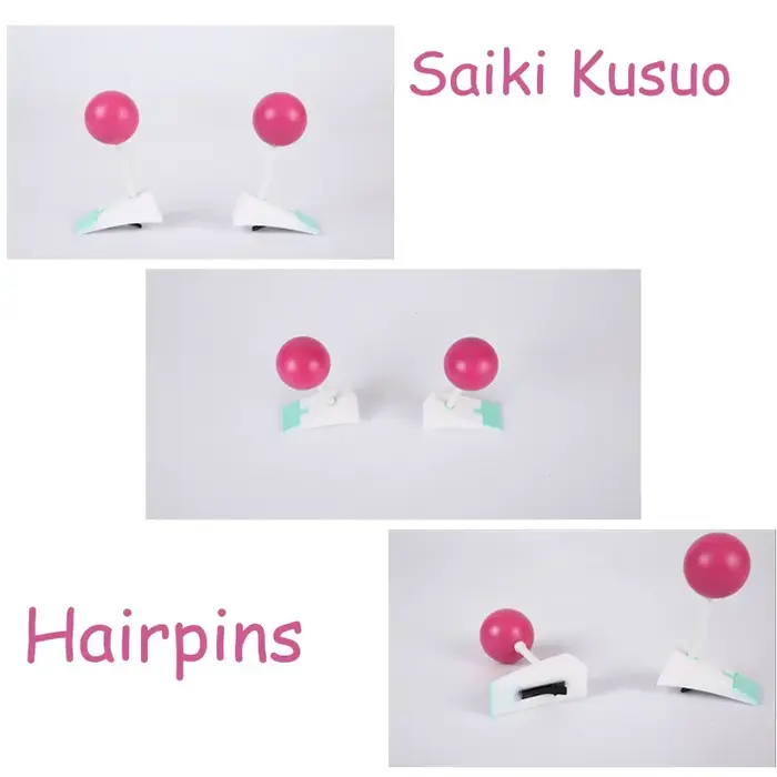 Perruque de Cosplay synthétique rose courte avec épingles à cheveux + bonnet