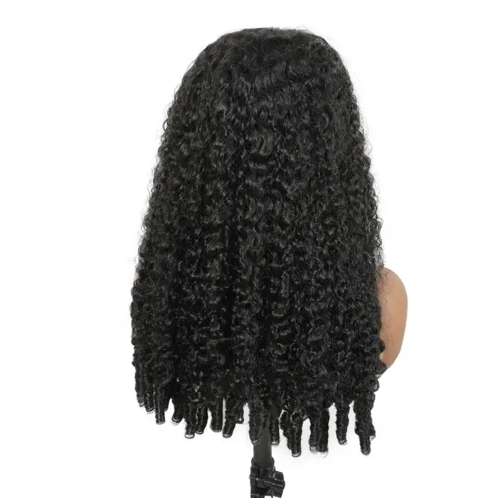 12A cheveux vietnamiens birmans bouclés perruques de cheveux humains 13X6 Hd Transparent dentelle av