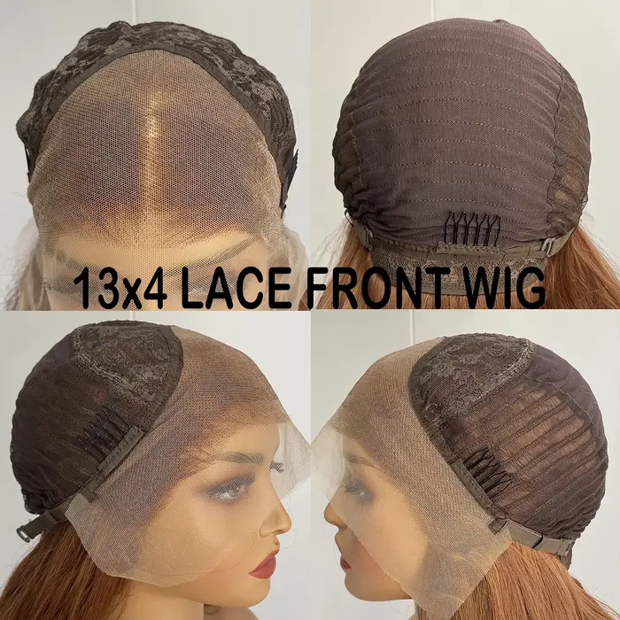 Perruque Lace Front Wig Synthétique Brun Foncé