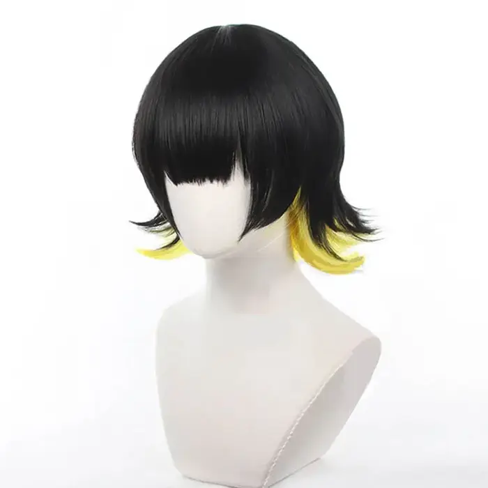 Bachira Meguru Cosplay perruque hommes résistant à la chaleur