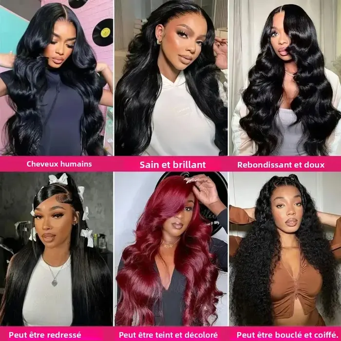 Extensions de cheveux naturels brésiliens vierges