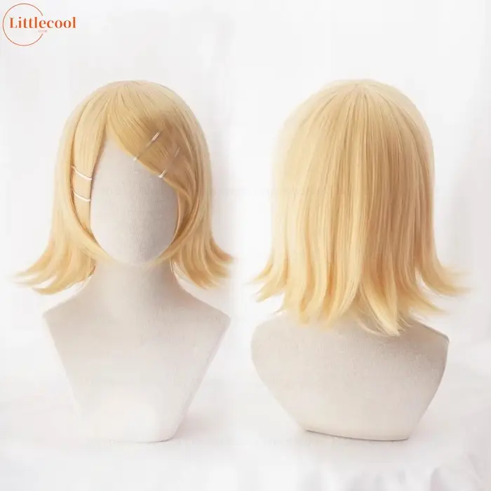 Perruque de Cosplay Rin Len de haute qualité