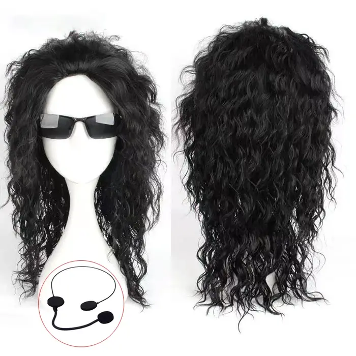Perruque noire Michael Jackson Cosplay