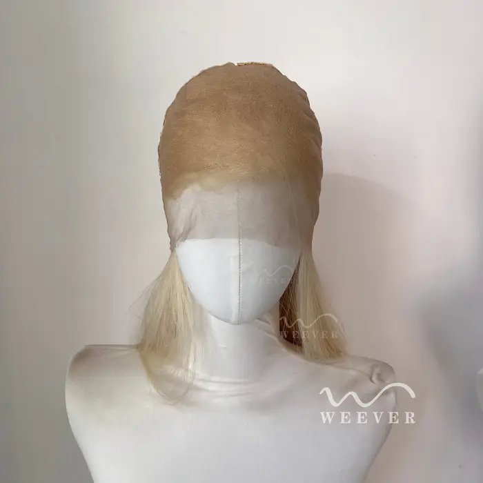 Perruque blonde en dentelle complète pour femmes, de haute qualité, résistante à la chaleur, 26 pouc