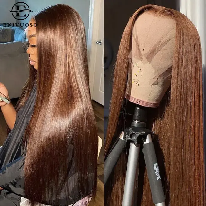 Perruque Lace Front Synthétique Longue et Lisse