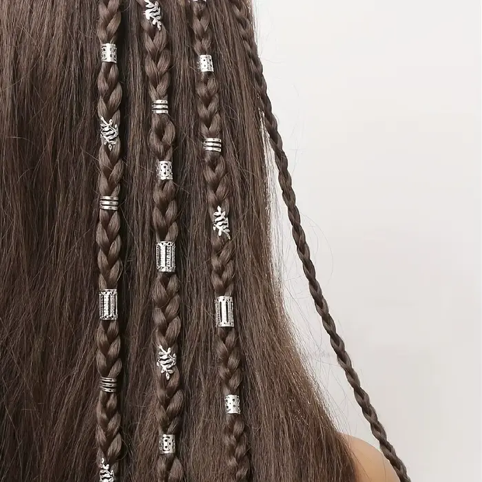 Anneaux de cheveux ajourés élégants pour femmes et filles, accessoires de cheveux DIY, bijoux de che