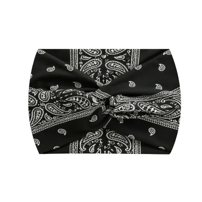 Élargissement 18CM stretch imprimé sport bandeau foulard bandeau cheveux cravate bande
