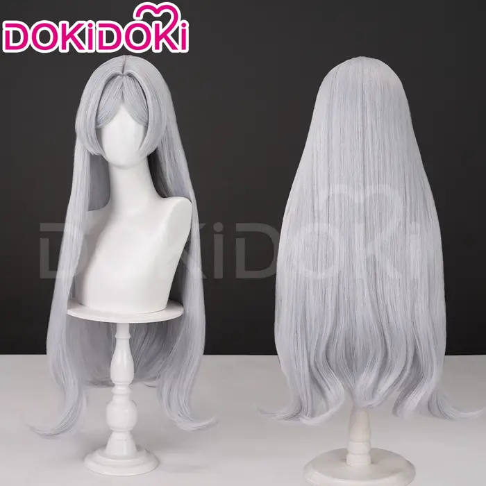 Perruque Frieren pour cosplay d'anime DokiDoki