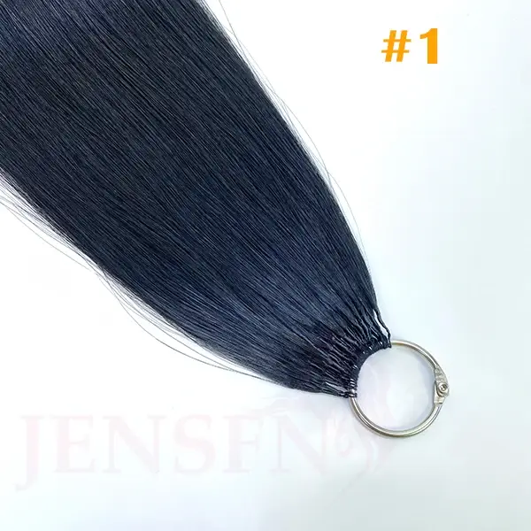 Extensions de Cheveux 100% Naturels Lisses de Troisième Génération, Micro Plume, 16 à 26 Pouces, 0.8