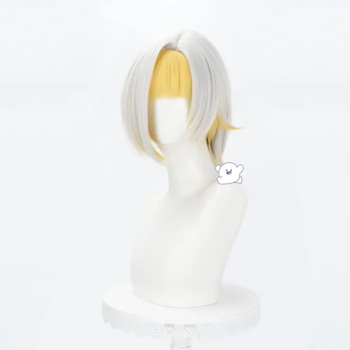 Perruque de Cosplay synthétique Kromer, 2 couleurs, perruques synthétiques résistantes à la chaleur,