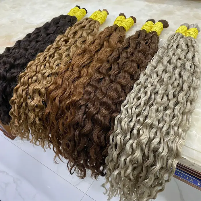 REMI Extensions de cheveux humains 100% naturels vietnamiens en vrac pour tressage