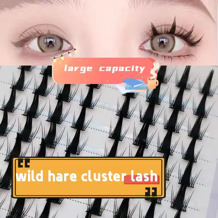 Extensions de cils individuels en grappe
