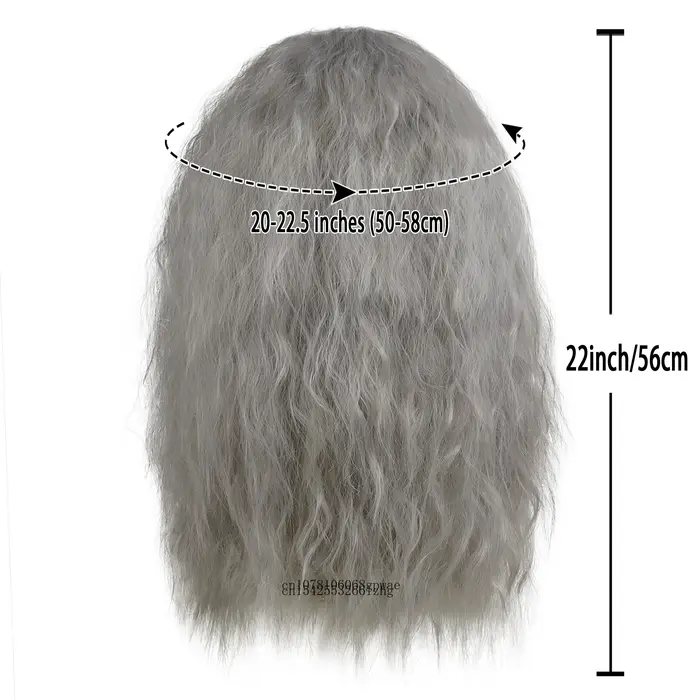 Dumbledore Cosplay perruque cheveux synthétiques Halloween école Gandalf assistant Costume