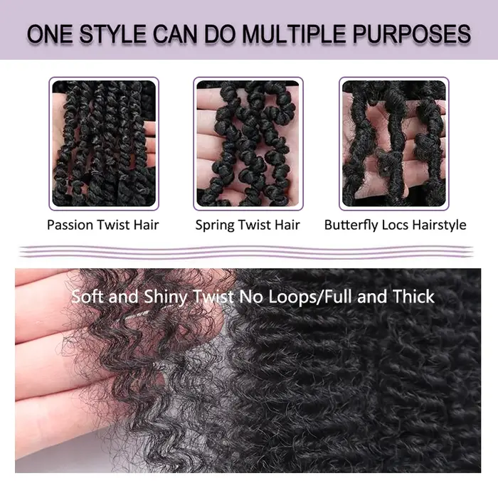 Afro printemps torsion Crochet cheveux pré-séparés Marley tresses Extensions