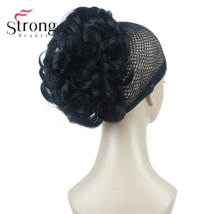 StrongBeauty – Extension de cheveux queue de cheval à vagues naturelles, postiche argentée courte av
