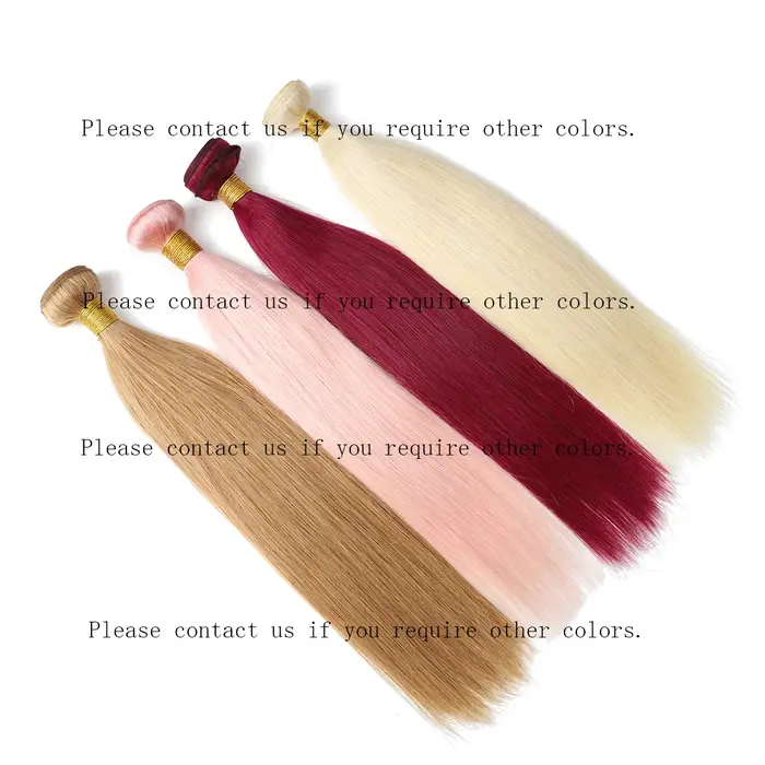 # 6 # 8 # 10 paquets de cheveux humains droits en gros paquets de tissage de cheveux personnaliser E
