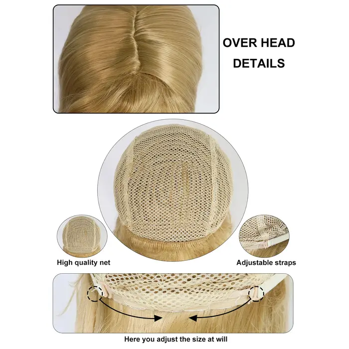 Perruque synthétique Blonde Extra longue