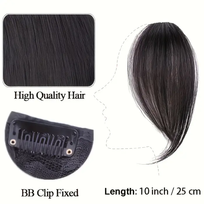 Frange à pince à cheveux en frange