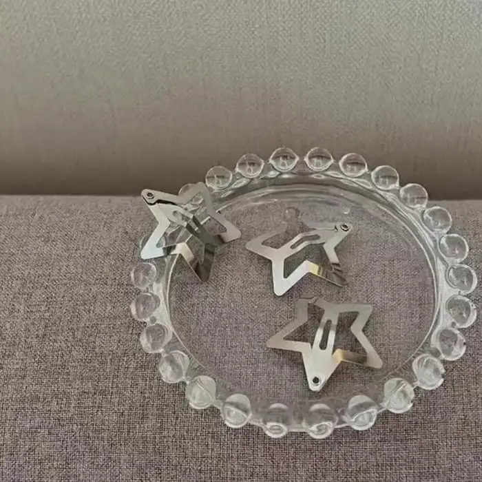 31BB 50 pièces pince à cheveux étoile élégante sophistiquée avec des motifs d'étoiles portable pour confort sûr dans