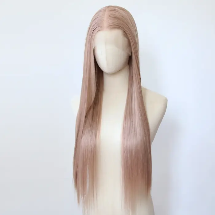 Perruque Lace Front Wig synthétique Rose