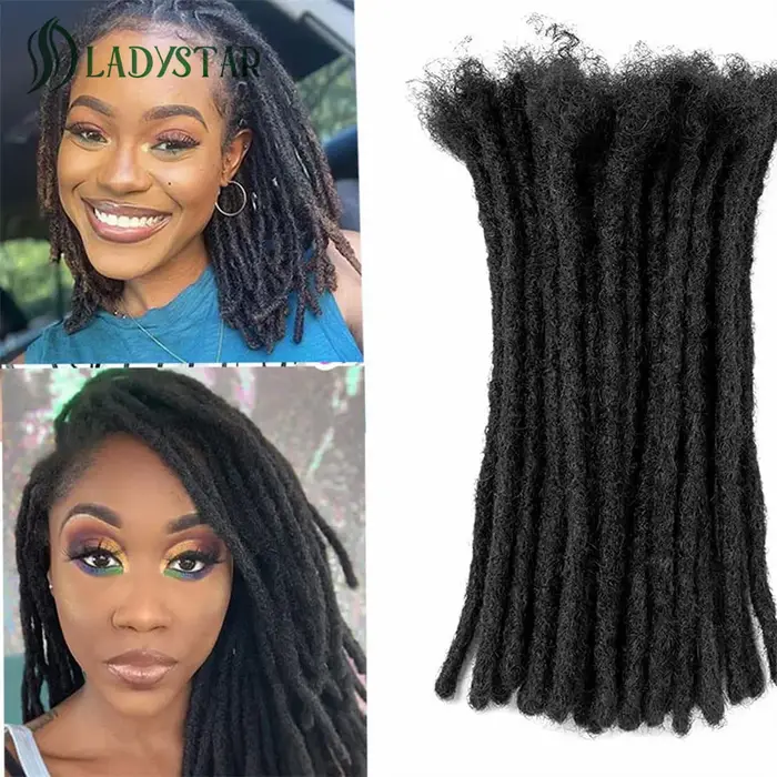 Extensions de cheveux humains Dreadlock 8 pouces