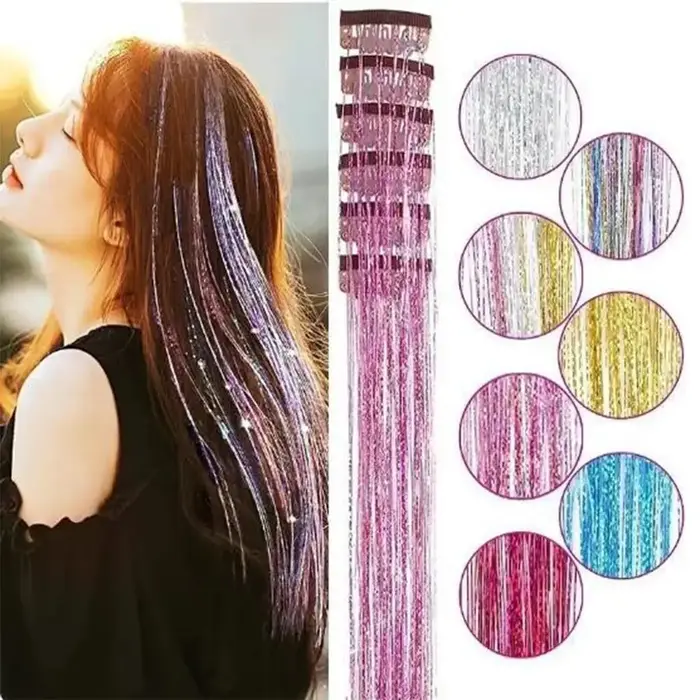 Extensions capillaires synthétiques à paillettes
