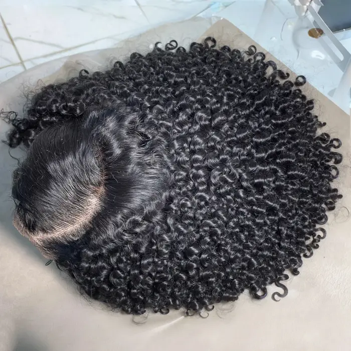 Perruques Courtes Bob Bouclées Effet Mouillé 13x4 Lace Front Cheveux Humains Brésiliens Deep Wave 13