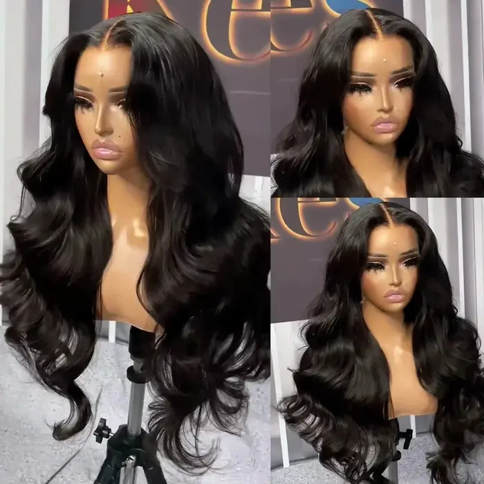 Perruques de cheveux humains Body Wave 13x6 transparentes 100% Lace Front pour femmes, 32 pouces, Pe