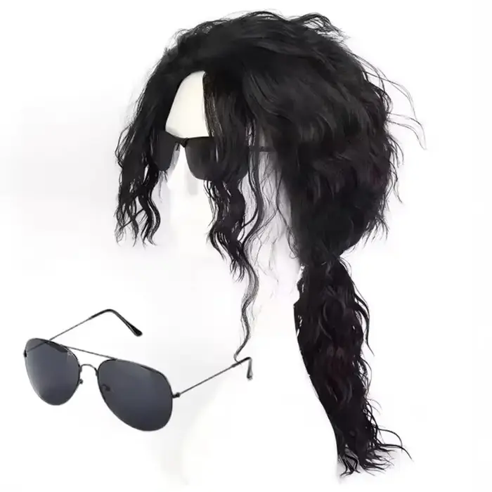 Perruque ou lunettes de cosplay Michael Jackson