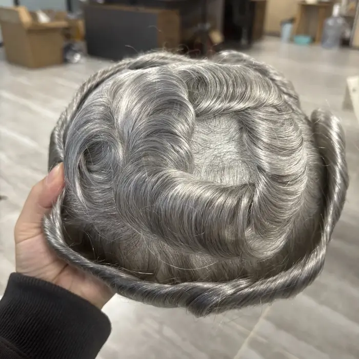 Prothèse capillaire pour homme en cheveux naturels