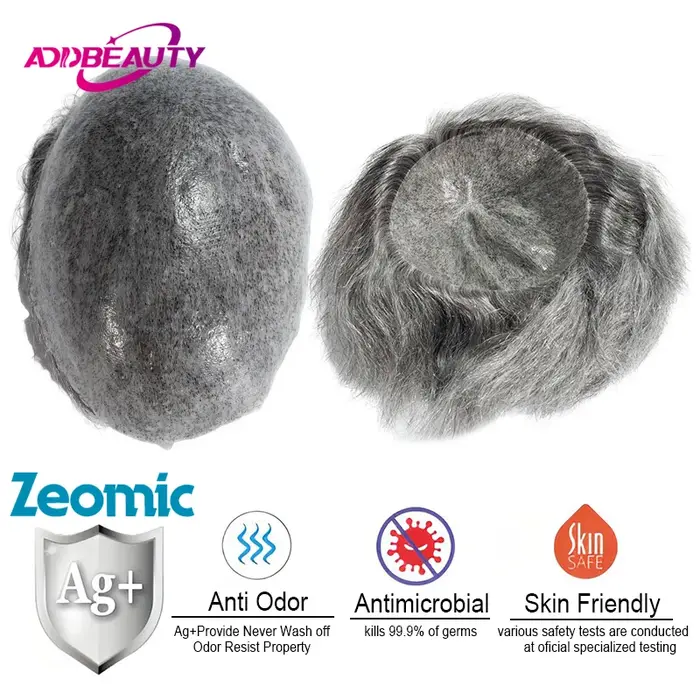 Prothèse capillaire pour homme avec nœuds