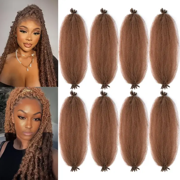 Cheveux Afro torsadés élastiques pré-séparés