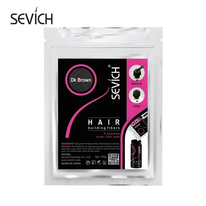 KerBrian-Mélangeur de fibres capillaires pour perte de cheveux, 100g, fibres capillaires dissimulées