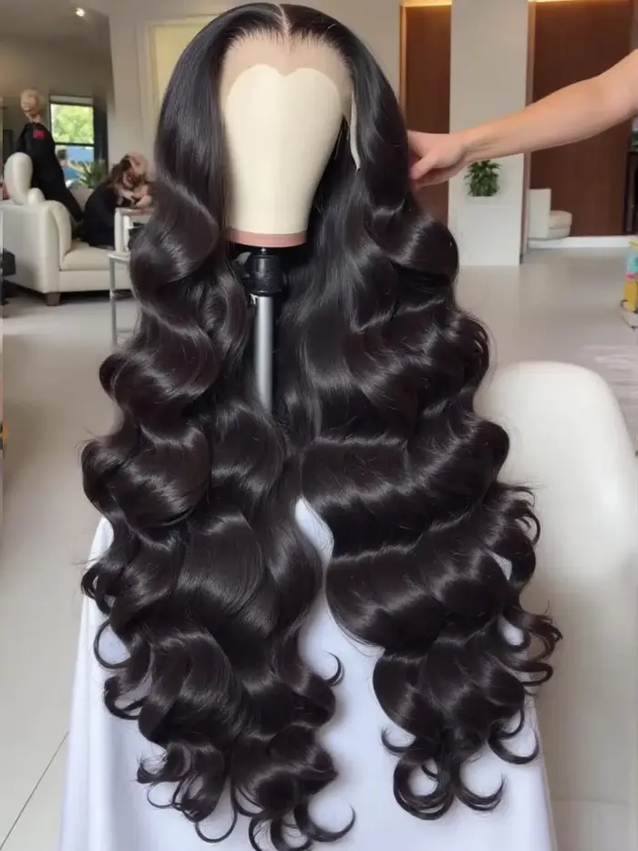 250% Perruque Raw Hair Sans Colle Perruque 13x6 Transparent Lace Cheveux Humain Naturel 100% 13x4 13